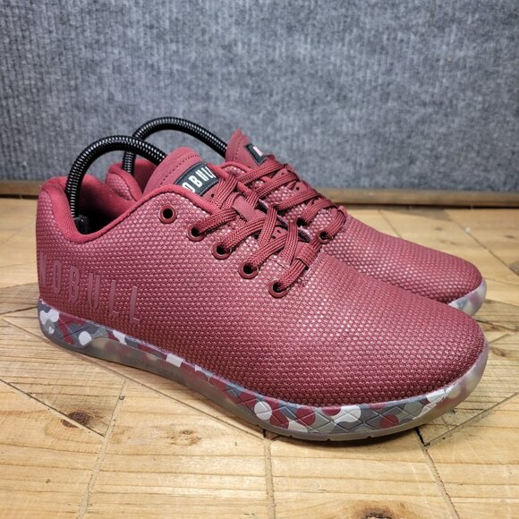 🔥 NoBull Low Superfabric Trainer Cabernet Red Mens Size 7.5 / Womens Size 9 - Picture 1 of 11